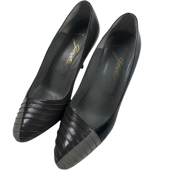 Garolini  vintage gray/black pumps 6.5 - Picture 3 of 7